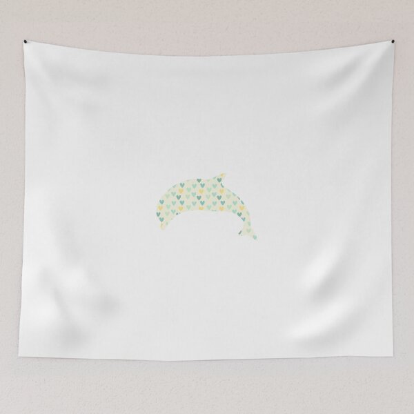 Item preview, dolphin with hearts  designed and sold by Elfinsarts17.