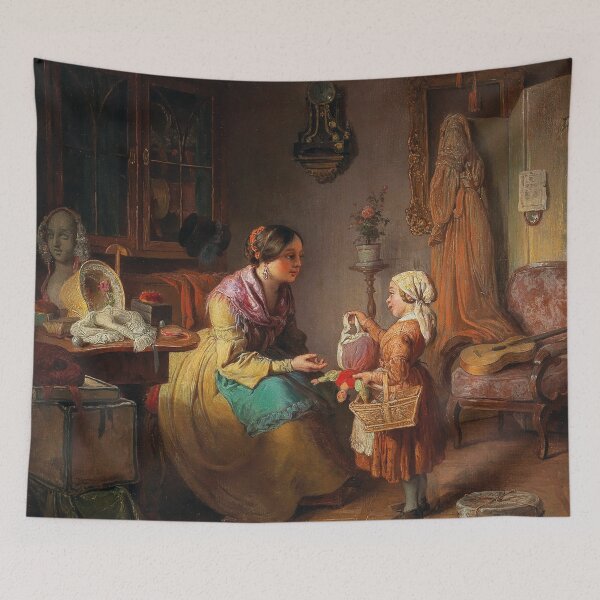 Artikelvorschau, Bei den Puppenärzten | Eduard Ritter | 1845 Gesunde Familie Art.-Nr entworfen und verkauft von CJET.