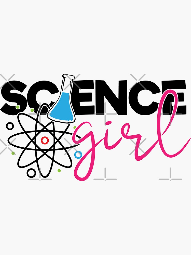 "Science Girl" Sticker for Sale by Nakikej Redbubble
