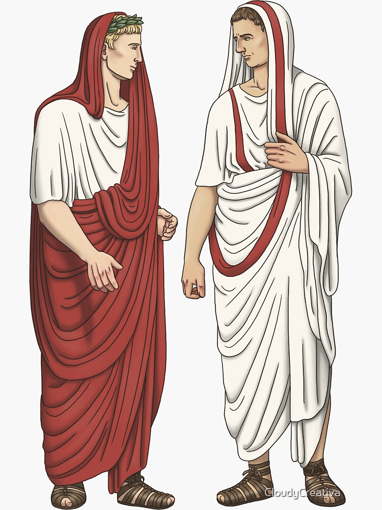 "Augustus and Agrippa Portrait" Sticker by CloudyCreativa Redbubble
