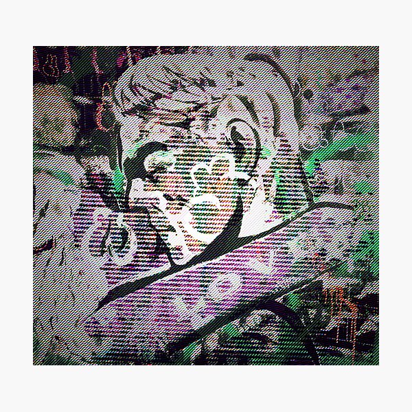 Kiss | Graffiti wall | Pop art | Street-art aesthetics Photographic Print