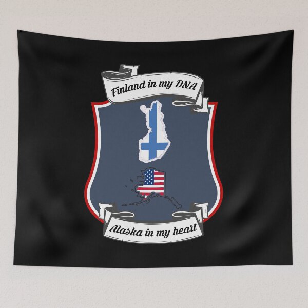 Item preview, Finland in my DNA, Alaska in my heart Heritage designed and sold by Tony ⭐⭐⭐⭐⭐.
