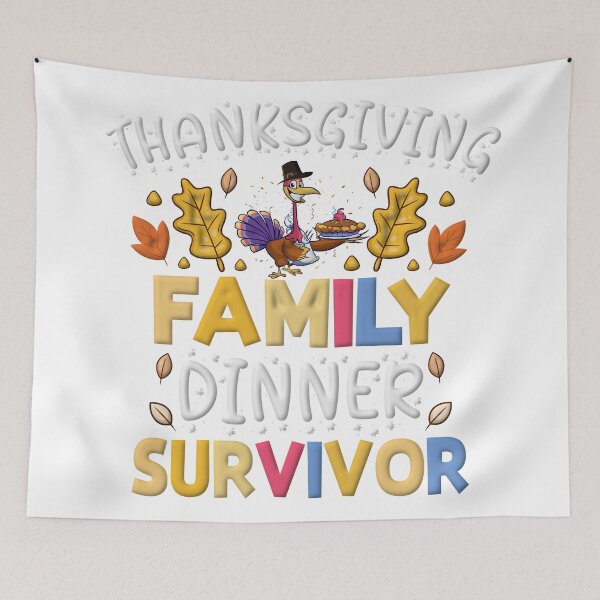 Item preview, Thanksgiving Family Dinner Survivor sign 07 designed and sold by st0n0ga.
