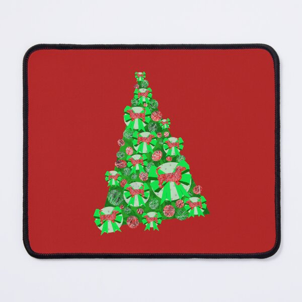 Item preview, Dachshund Red Christmas Tree Dog Silhouette designed and sold by AMSonArt.