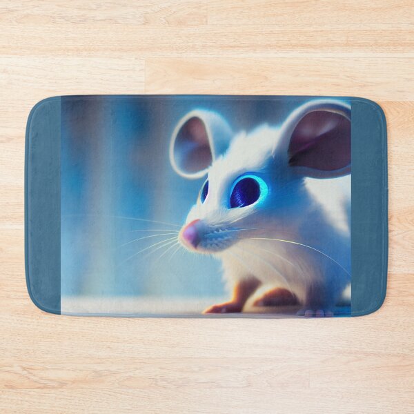 Item preview, White mouse in blue light. designed and sold by Maniock.