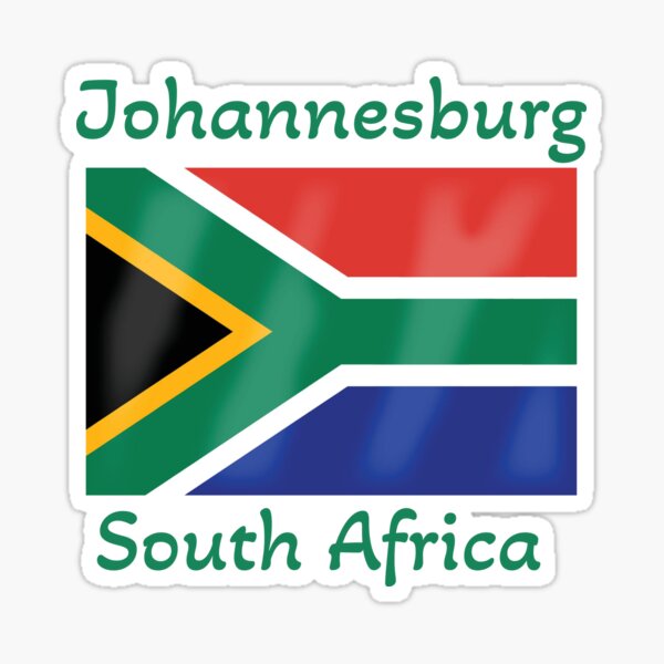 Johannesburg South Africa Flag Sticker For Sale By Diverseplace Redbubble 4758