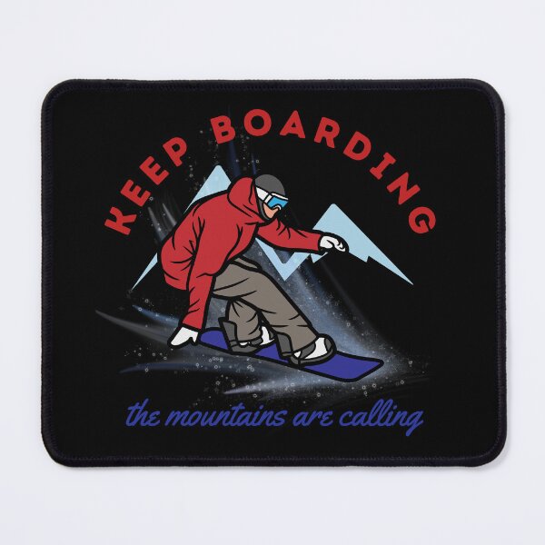 Item preview, Keep boarding the mountains are calling cool snowboarding design designed and sold by reka88.