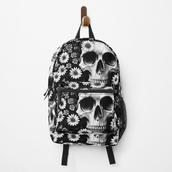 Item preview, Skulls and Flowers - Dark art designed and sold by arkymonart.