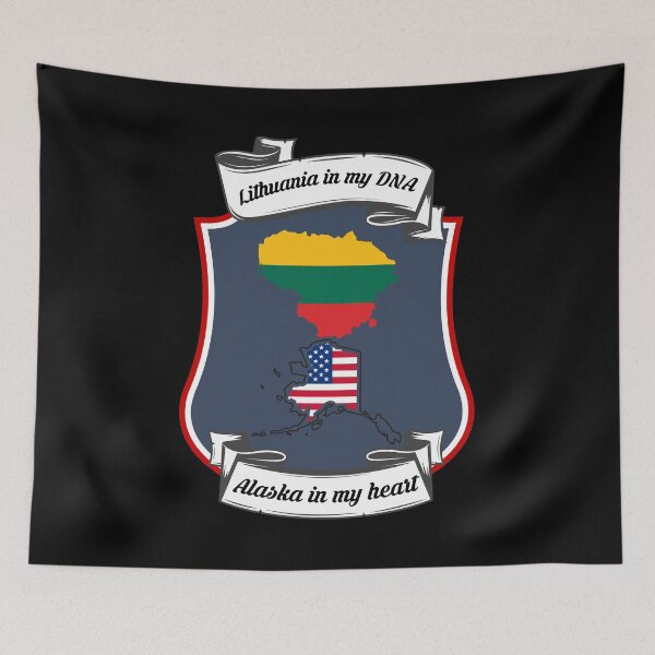 Item preview, Lithuania in my DNA, Alaska in my heart Heritage designed and sold by Tony ⭐⭐⭐⭐⭐.