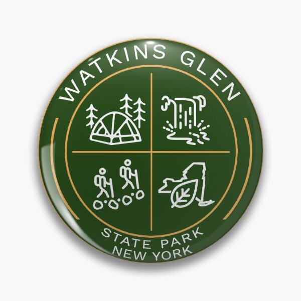 Item preview, Watkins Glen State Park Heraldic Logo designed and sold by VanyaKar.
