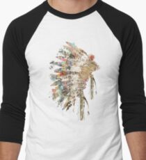 Native Headdress Men's Baseball ¾ T-Shirt