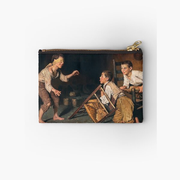 Item preview, Blind Man's Buff | Giuseppe Contantini | 1890 Wholesome Italian Art designed and sold by CJET.