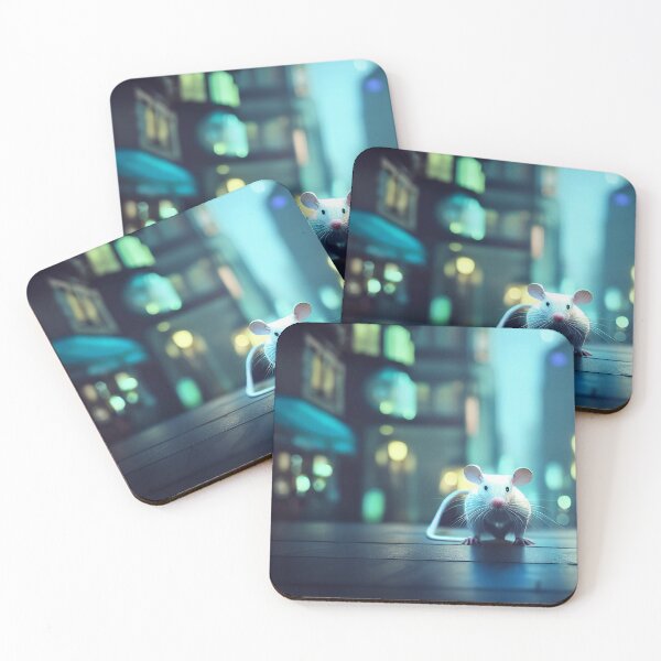 Item preview, White mouse in the city. designed and sold by Maniock.