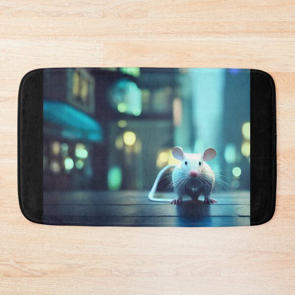 Item preview, White mouse in the city. designed and sold by Maniock.