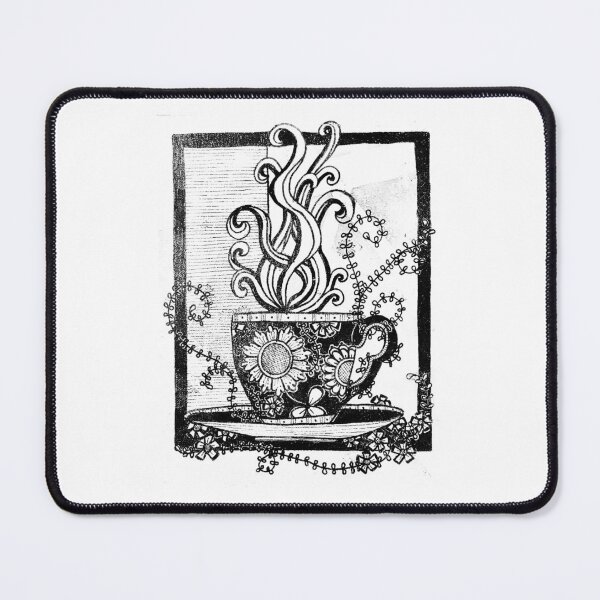 Item preview, Teatime Ink Drawing Fine Art Giclée Print designed and sold by rossartstudio.