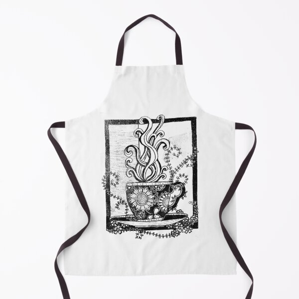 Item preview, Teatime Ink Drawing Fine Art Giclée Print designed and sold by rossartstudio.