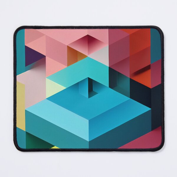 Item preview, Colorful Isometric Abstract, Digital designed and sold by njiiz.