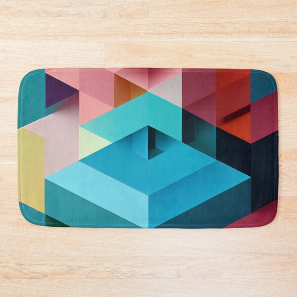 Item preview, Colorful Isometric Abstract, Digital designed and sold by njiiz.