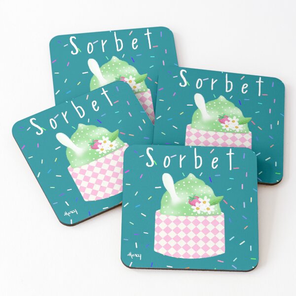 Item preview, Sorbet on Teal designed and sold by MarcyBrennanArt.