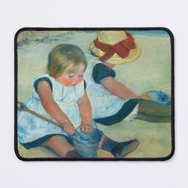 Item preview, Children Playing on the Beach | Mary Cassatt | 1884 Wholesome Family Art designed and sold by CJET.