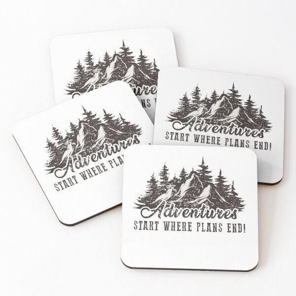Item preview, Adventure starts where plans end! designed and sold by FanityPrints.