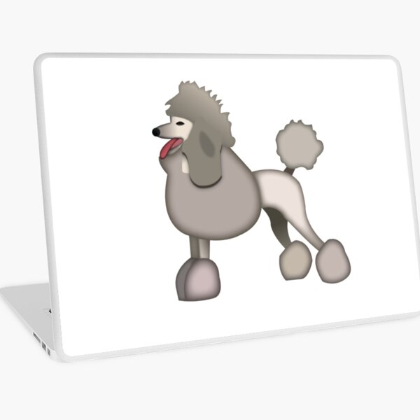  Cute Poodle Emoji  Laptop Skin by PrintPress Redbubble