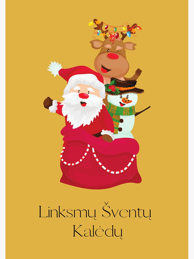 Merry Christmas In Lithuanian 