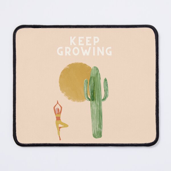 Item preview, Yoga Tree Pose With A Saguaro, Keep Growing designed and sold by BohemiWANDERS.