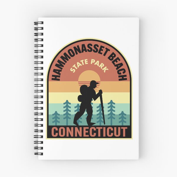 Item preview, Hammonasset Beach State Park Connecticut Retro Hiking designed and sold by HalpinDesign.