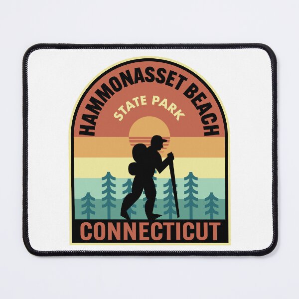 Item preview, Hammonasset Beach State Park Connecticut Retro Hiking designed and sold by HalpinDesign.