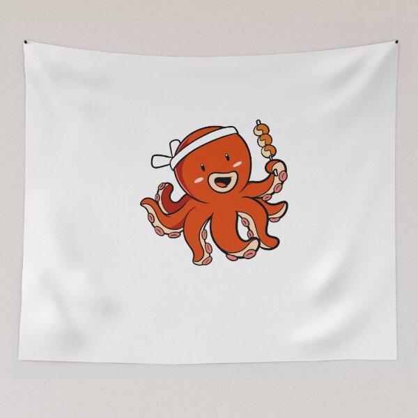 Item preview, Takoyaki Octopus Squid Character of Japanese cuisine designed and sold by Haron20.