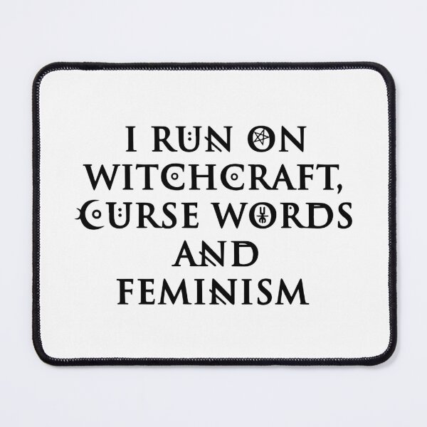 Item preview, I Run on Witchcraft Curse Words And Feminism designed and sold by Big Twelve.