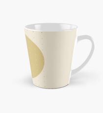 Taza cónica "Cream & Polka dots central circle pattern"