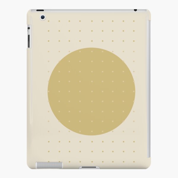 "Cream & Polka dots central circle pattern" iPad Snap Case