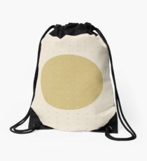 Mochila saco "Cream & Polka dots central circle pattern"