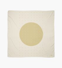 Pañuelo "Cream & Polka dots central circle pattern"