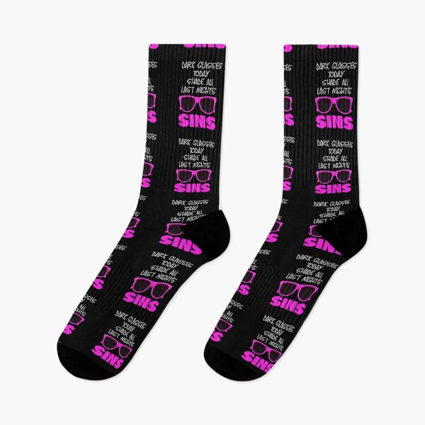 Item preview, Dark Glasses Today…! Pink (on Black) designed and sold by PawsitiveMum.