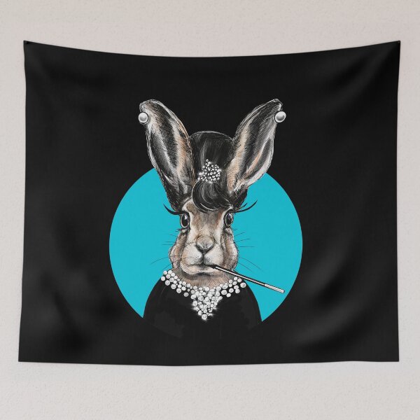 Item preview, Audrey Fashion Hare Bunny designed and sold by PG Illustration.
