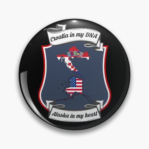 Item preview, Croatia in my DNA, Alaska in my heart Heritage designed and sold by Tony ⭐⭐⭐⭐⭐.