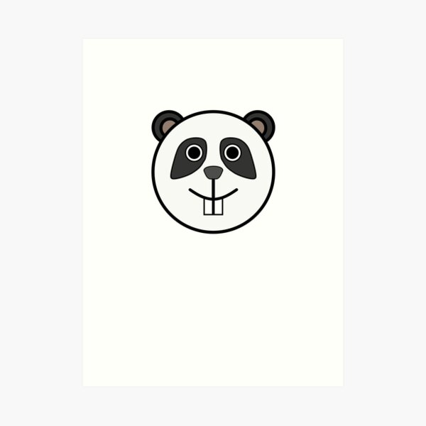 Cute Panda Emoji Art Print For Sale By Printpress Redbubble