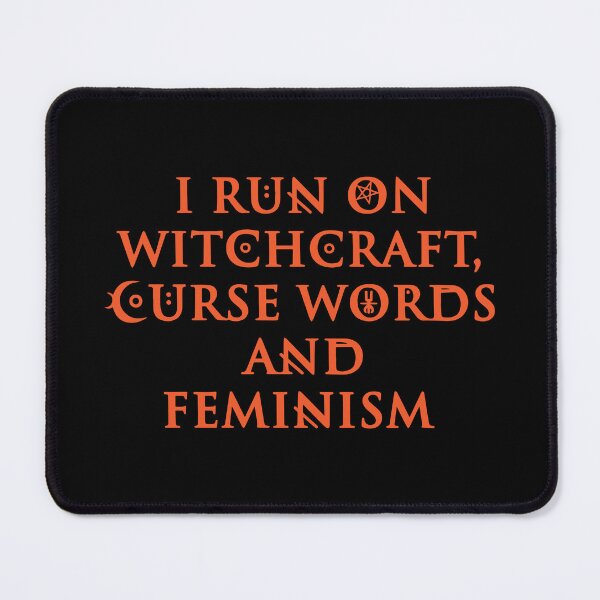 Item preview, I Run on Witchcraft Curse Words And Feminism designed and sold by Big Twelve.