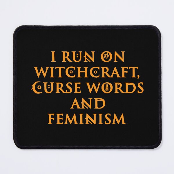 Item preview, I Run on Witchcraft Curse Words And Feminism designed and sold by Big Twelve.