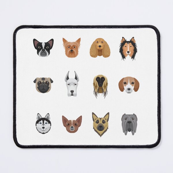 Item preview, Faces of dog breads icons designed and sold by blackdogshop.