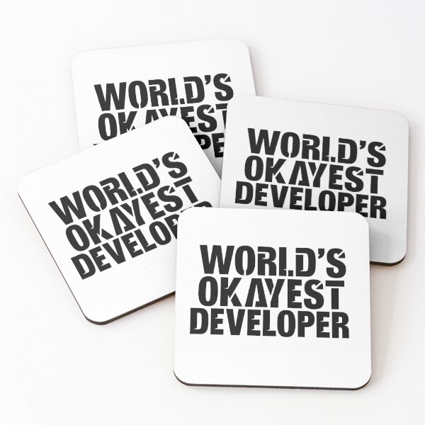 Item preview, World's Okayest Developer designed and sold by TeesYouWant.