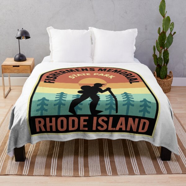 Item preview, Fishermens Memorial State Park Rhode Island Retro Hiking designed and sold by HalpinDesign.