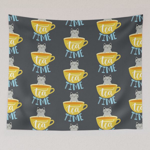 Item preview, Tea Time   || Cup Of Tea  ||Coffee Addict || Cat Love Coffee  designed and sold by Artw0rld.