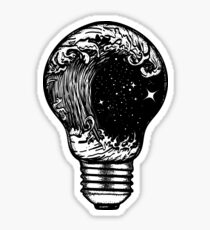 Storm in a light bulb Sticker