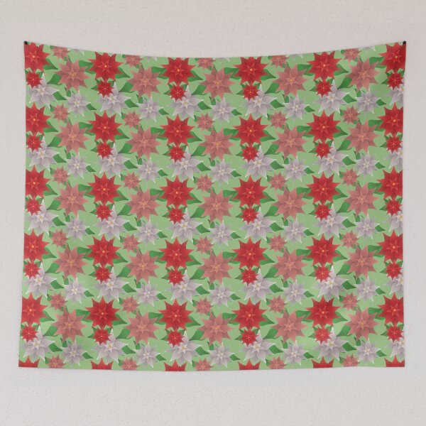 Item preview, Patrón de flor de Pascua designed and sold by LeftNWrite.