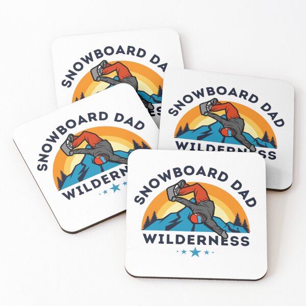 Item preview, Snowboard dad wilderness cool snowboarding design designed and sold by reka88.