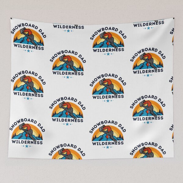 Item preview, Snowboard dad wilderness cool snowboarding design designed and sold by reka88.